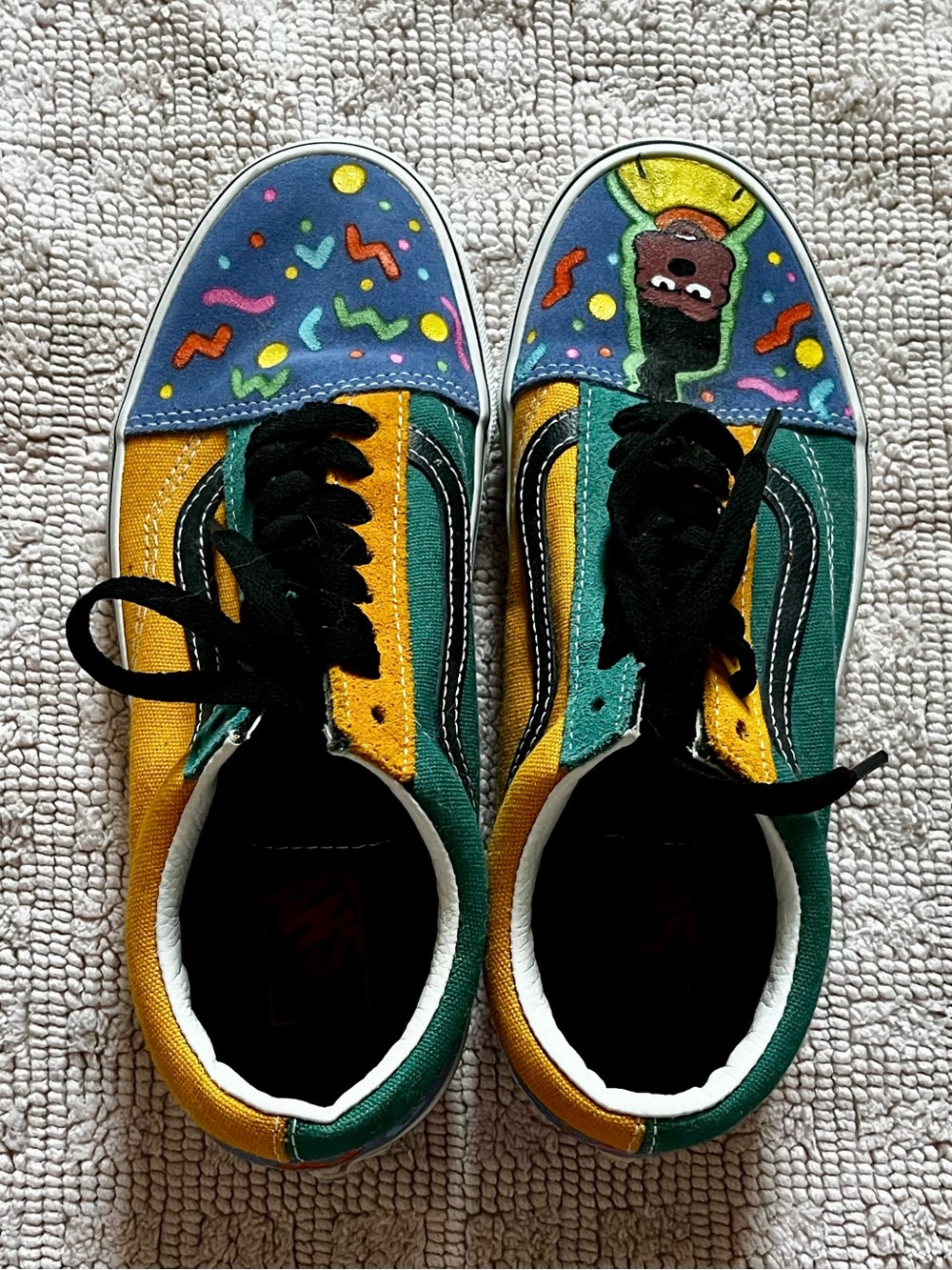Custom Painted Powerline Old Skool Vans